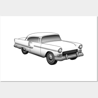 1955 Chevrolet Bel Air Posters and Art